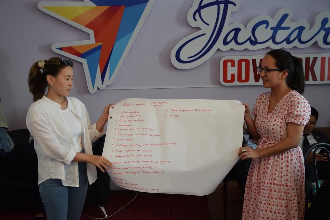 Маңғыстау ауданында 16 мамыр 2023 жылы өткен The World Cafe (Дүниежүзілік кафе) шарасында ауылдардың маңызды мәселелері талқыланды.